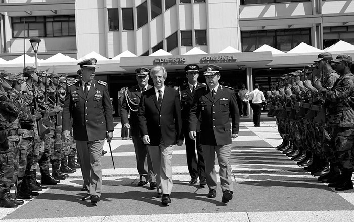 Tabaré Vázquez asiste al Consejo de Ministros, el 23 de marzo, en Maldonado. Foto: Pablo Nogueira