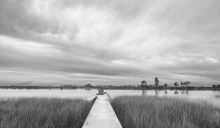 Río Santa Lucía en Las Brujas, Canelones. Foto: Sandro Pereyra (archivo, mayo de 2015)