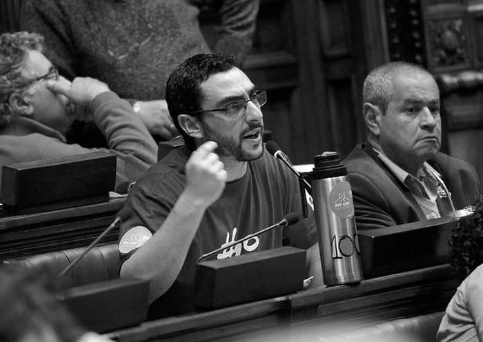 Gerardo Núñez durante una sesión de la Cámara de Diputados. Foto: Pablo Vignali (archivo, octubre de 2016)