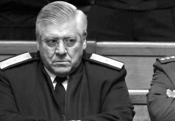 Leonardo Alonso, comandante en jefe de la Armada, el martes, en la barra del Senado. Foto: Federico Gutiérrez (archivo, noviembre de 2016)