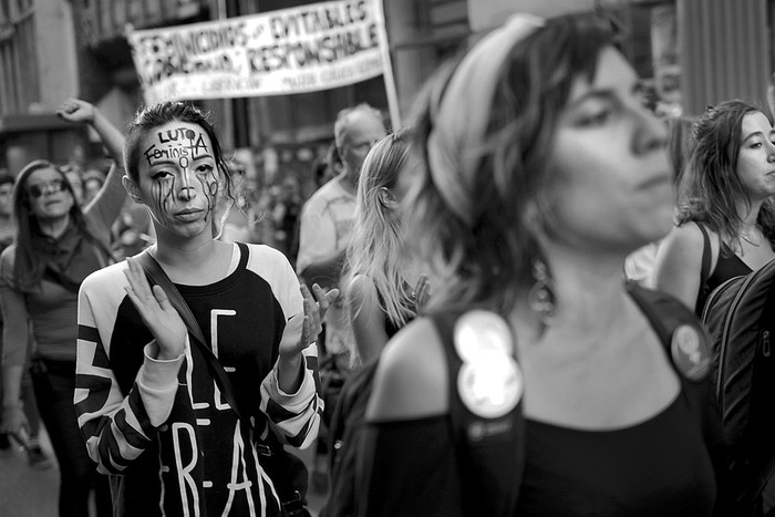 Marcha de Feministas en Alerta y en las Calles. Foto: Pablo Vignali (archivo, febrero de 2017)