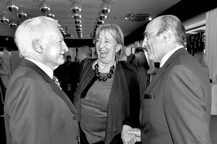 Alem García, María Julia Muñoz y Daniel Martínez, ayer, en el almuerzo de ADM, en Punta Cala. Foto: Federico Gutiérrez