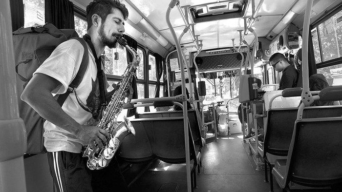 Ómnibus urbano de Montevideo. Foto: Iván Franco (archivo, enero de 2017)