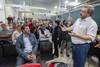 Fernando Pereira y Mario Bergara, ayer, en La Huella de Seregni. · Foto: Federico Gutiérrez Fernando Pereira y Mario Bergara, ayer, en La Huella de Seregni. · Foto: Federico Gutiérrez