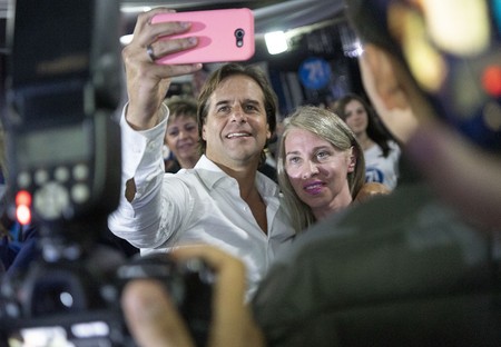 Acto de Luis Lacalle Pou en Maroñas (archivo, mayo 2019). · Foto: Mariana Greif Acto de Luis Lacalle Pou en Maroñas (archivo, mayo 2019). · Foto: Mariana Greif