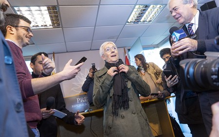 Graciela Villar luego de la reunión con Tabaré Vázquez en la residencia de Suárez. · Foto: Mariana Greif Graciela Villar luego de la reunión con Tabaré Vázquez en la residencia de Suárez. · Foto: Mariana Greif