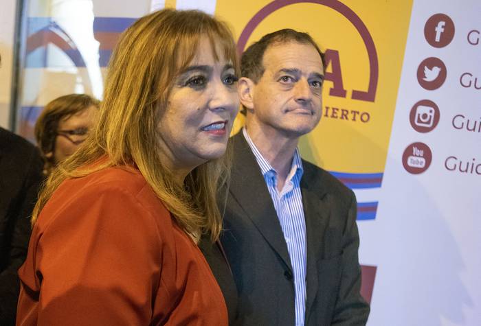 Irene Moreira y Guido Manini Ríos (archivo, junio de 2019).
 · Foto: Ricardo Antúnez