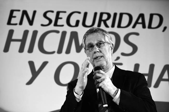 Jorge Vázquez, subsecretario del Ministerio del Interior, ayer en el acto político del Frente Liber Sergeni. / Foto: Nicolás Celaya