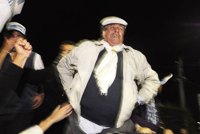 Enrique Antía, tras resultar electo intendente de Maldonado. Foto: Sandro Pereyra (archivo, mayo de 2015)