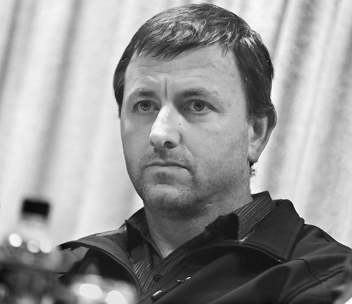 Jorge Setelich durante la charla “¿Qué lugar debería ocupar el ferrocarril en Uruguay?”. (archivo, junio de 2013) · Foto: Santiago Mazzarovich