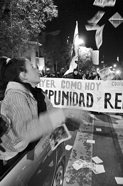Marcha del Filtro, el sábado por Bulevar Artigas. / Foto: Javier Calvelo
