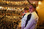 Auditorio del SODRE, al final de la presentación de El corsario.
