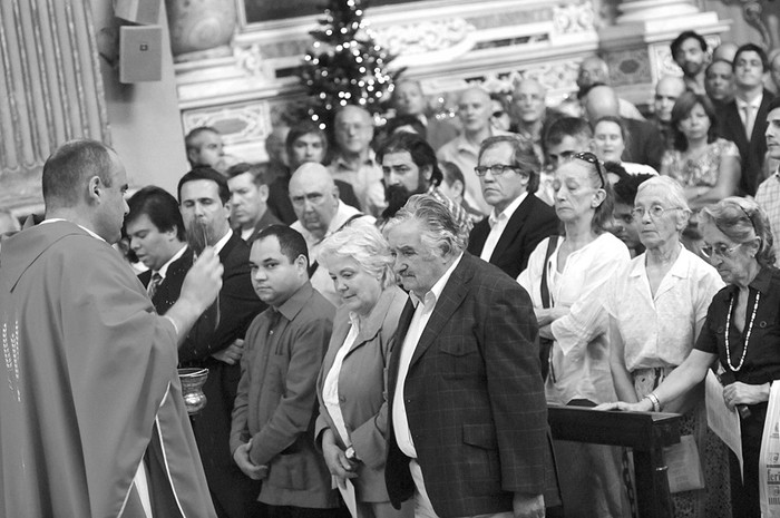 Misa en solidaridad con el presidente venezolano, Hugo Chávez.  · Foto: Pablo Nogueira