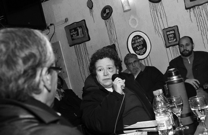 Juan Castillo y Nora Castro, ayer, durante el ciclo de la Corriente de Acción y Pensamiento-Libertad (CAP-L).  · Foto: Nicolás Celaya