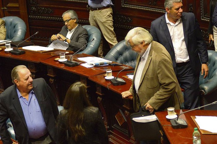 Eduardo Bonomi, en la Cámara de Senadores, archivo, abril de 2017. · Foto: Federico Gutiérrez