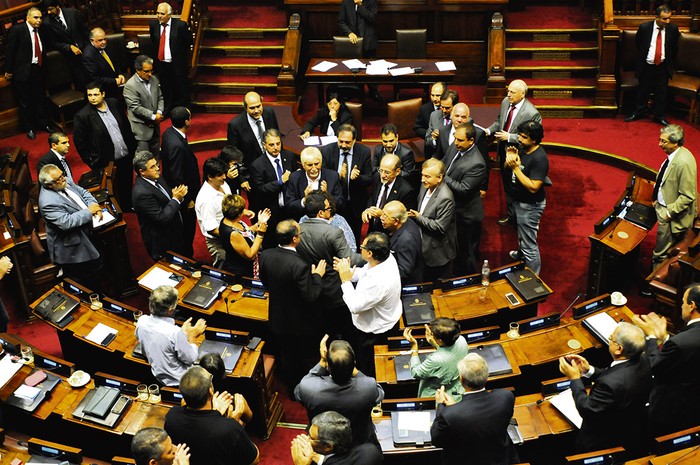 Inauguración de la legislatura en la Cámara de Diputados. Foto: Sandro Pereyra (archivo,
febrero de 2015)