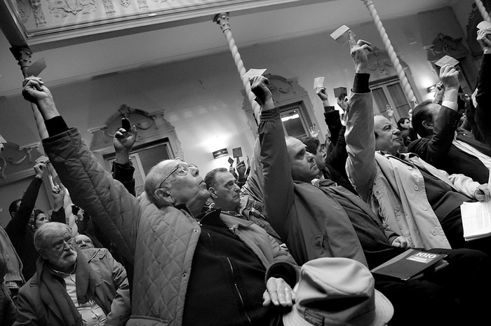 Convención Nacional del Partido Colorado, el sábado, en la Casa del Partido.  · Foto: Nicolás Celaya
