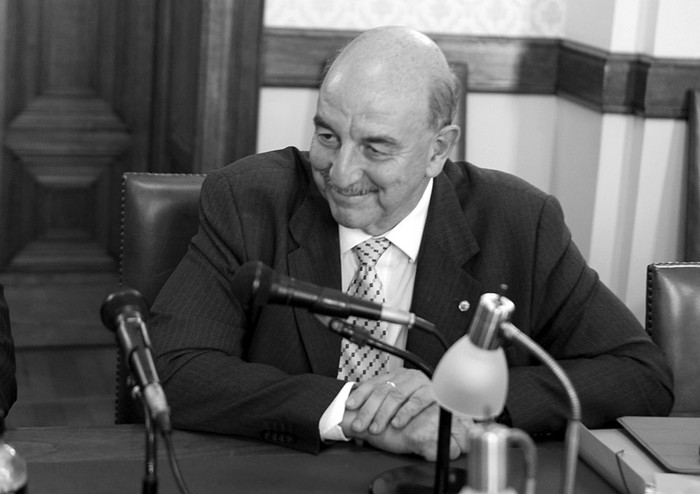 El diputado brasileño Osmar Terra, ayer, en la Comisión de Salud de la Cámara de Senadores.  · Foto: Pedro Rincón