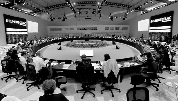 Reunión de comisiones técnicas de la III Cumbre de la Comunidad de Estados Latinoamericanos y Caribeños,
el lunes en Belén, Costa Rica. Foto: Juan Carlos Rojas, Efe