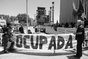 Ocupación de la Central Batlle por parte del sindicato de trabajadores de UTE. Foto: Santiago Mazzarovich