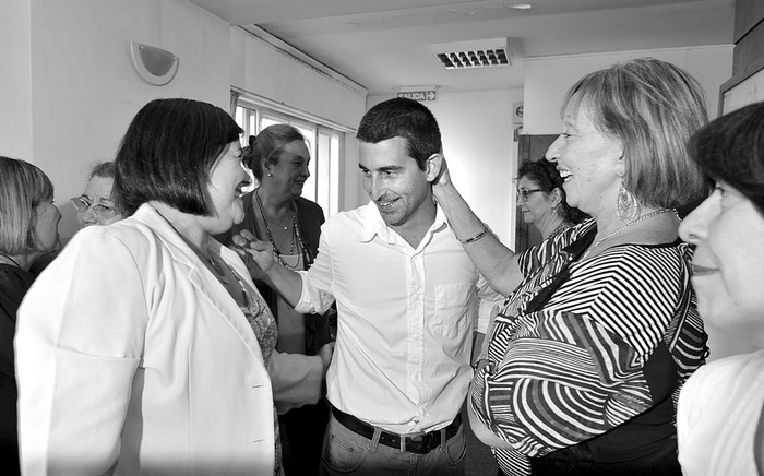 Laura Motta, Pablo Caggiani, María Julia Muñoz e Isabel Jaureguy, ayer en el Codicen. Foto: Federico Gutiérrez