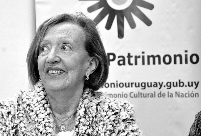 María Julia Muñoz, ayer, en el lanzamiento del Día del Patrimonio. Foto: Virginia Martínez Díaz