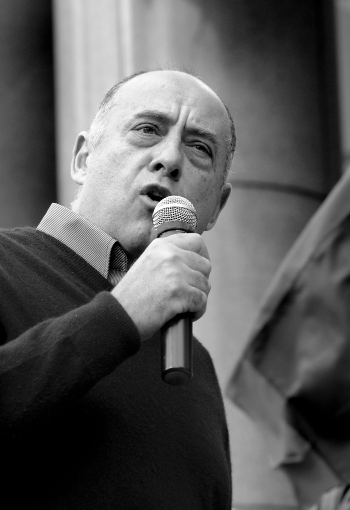 Gonzalo Pérez, de AEBU Banca Oficial.
Foto: Sandro Pereyra (archivo, julio de 2015)