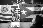 Acto en homenaje a Fidel Castro, ayer, en la sede del PIT-CNT. Foto: Pablo Vignali