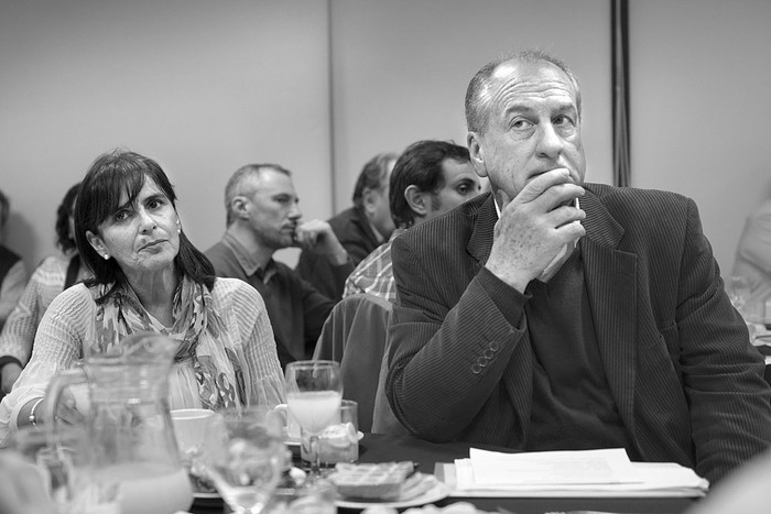 Ana Santestevan, directora general de Secretaría del Ministerio de Trabajo y Seguridad Social, y Ernesto Murro, ministro de Trabajo y Seguridad Social. Foto: Andrés Cuenca