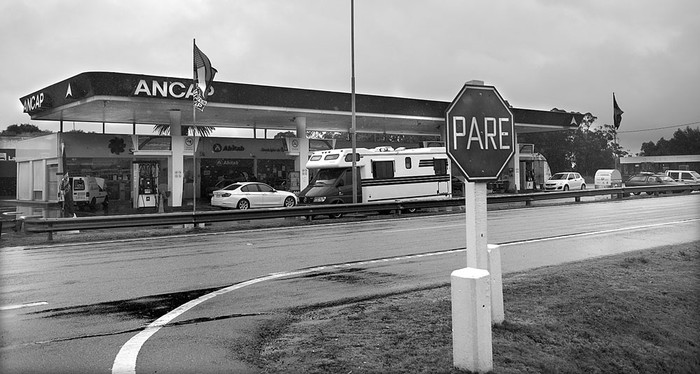 Estación de servicio de ANCAP, en San Luis, Canelones. Foto: Pablo Vignali