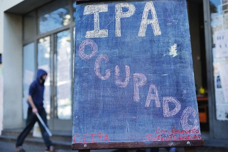 El Instituto de Profesores Artigas ocupado (archivo, junio de 2017). · Foto: Pablo Vignali El Instituto de Profesores Artigas ocupado (archivo, junio de 2017). · Foto: Pablo Vignali