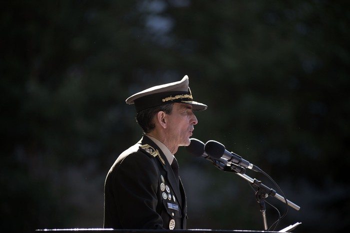 Gerardo Fregossi, ayer, en el Comando General del Ejército. · Foto: Federico Gutiérrez