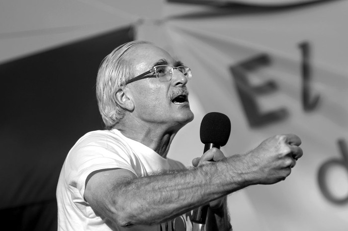 El senador Eduardo Lorier, durante un acto hacia las elecciones internas. (archivo, marzo de 2009) · Foto: Pablo Nogueira