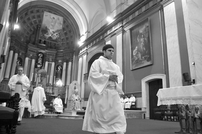 Misa de Pascua en la catedral de Montevideo. (archivo, abril de 2011) · Foto: Javier Calvelo