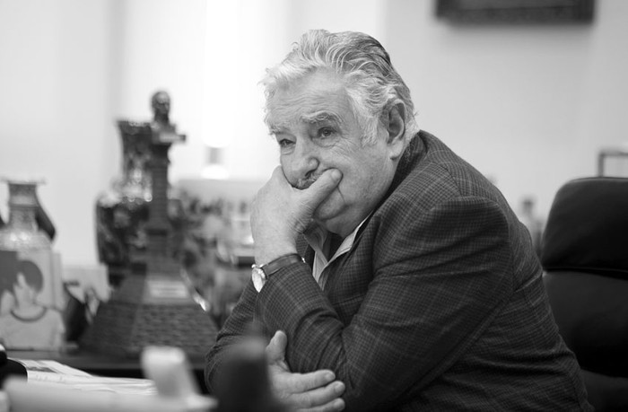 El presidente José Mujica en su oficina de la Torre Ejecutiva. (archivo, octubre de 2013) · Foto: Pedro Rincón