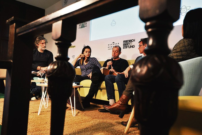 Claudio Invernizi, Denisse Legrand, Joxean Fernández, Gerardo Grieco y Paola Richaute. Foto: Federico Gutierrez