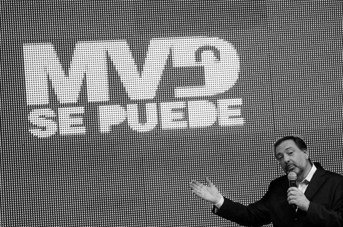 Jorge Gandini en el auditorio de la Torre de las Telecomunicaciones. (archivo, setiembre de 2012) · Foto: Nicolás Celaya