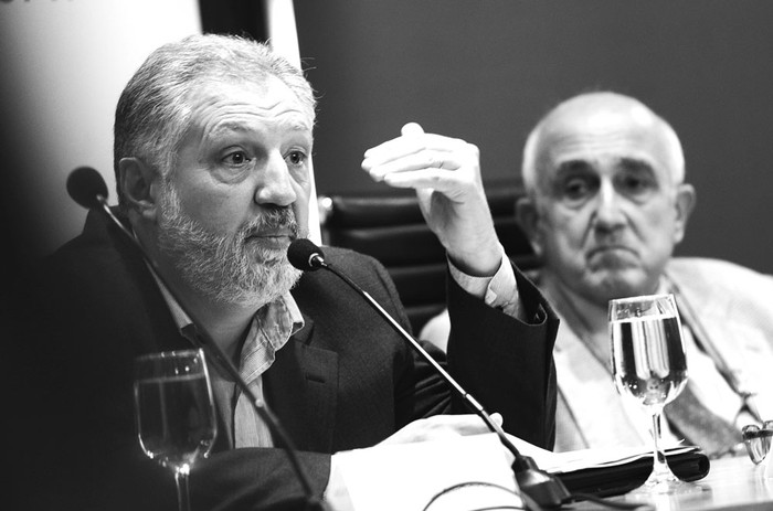 Fernando Tomasina y Roberto Markarian. Foto: Pablo Vignali (archivo, marzo de 2016 )