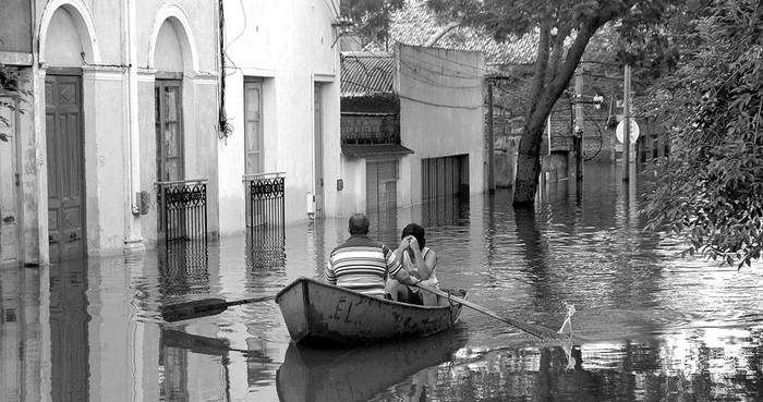 Inundaciones en Salto. Foto: Marcelo Cattani