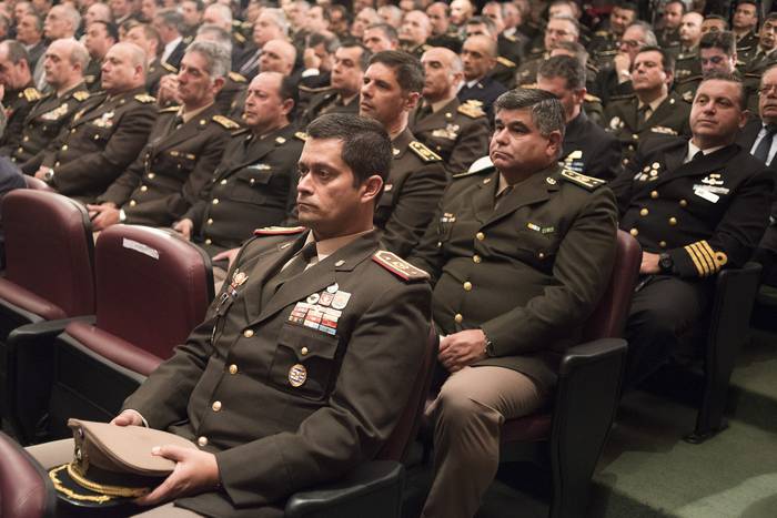 Oficiales en el Instituto Militar de Estudios Superiores (archivo, abril de 2019). · Foto: Ricardo Antúnez