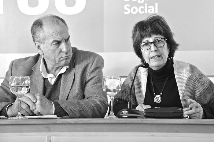 Ernesto Murro y Marisa Lindner en la conmemoración del Día Mundial contra el Trabajo Infantil. Foto: Alvaro Salas, SCI