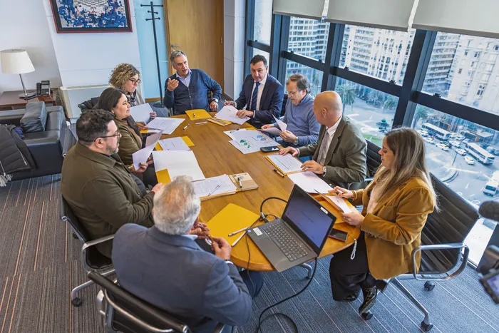 Delegación del Congreso de Intendentes, el 13 de agosto, en la Torre Ejecutiva. · Foto: Camilo dos Santos, Presidencia