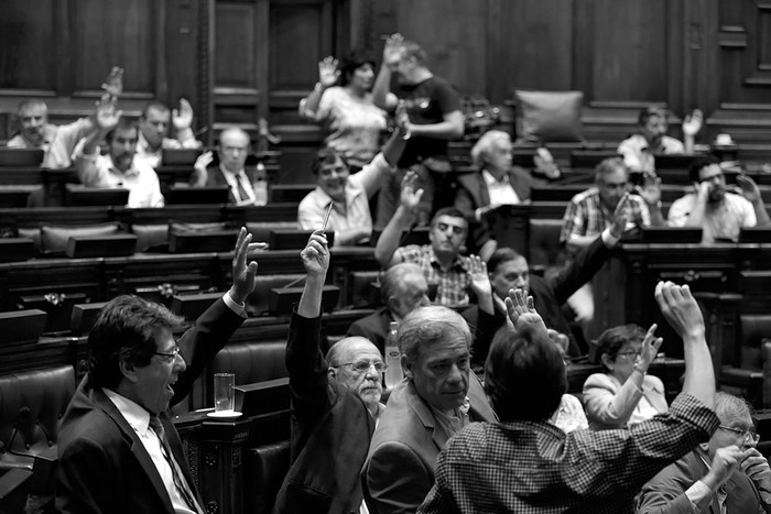 Sesión de ayer de la Asamblea General. Foto: Pablo Nogueira