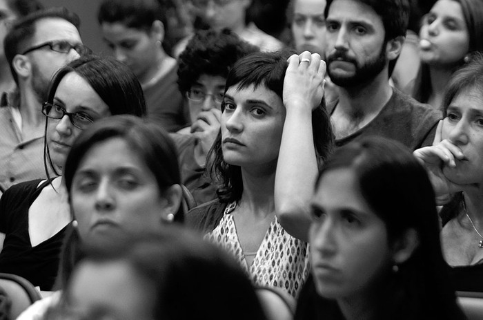 Presentación “Hacia una política de salud integral en diversidad sexual”, ayer, en el marco del Día Internacional contra la Homo-Lesbo-Transfobia. Foto: Pablo Vignali