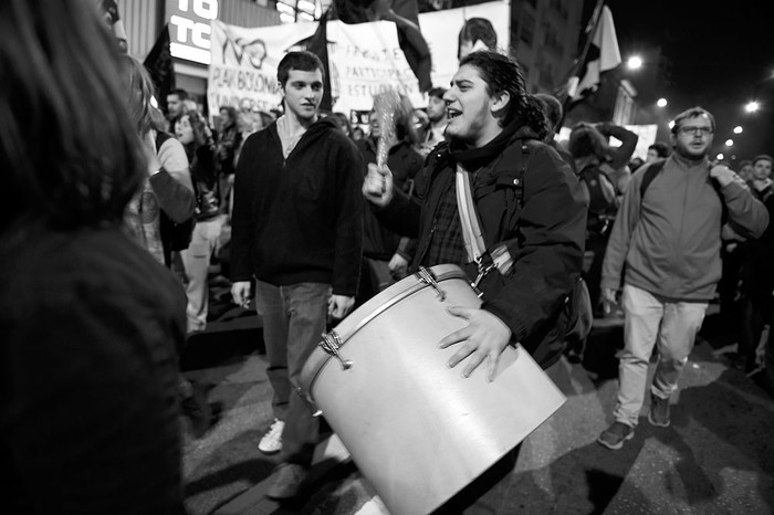 Marcha estudiantil. Foto: Nicolás Celaya (archivo, agosto de 2014)