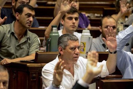 Bancada del Frente Amplio en la Cámara de Diputados (archivo, enero de 2016).
· Foto: Santiago Mazzarovich / adhocFOTOS Bancada del Frente Amplio en la Cámara de Diputados (archivo, enero de 2016).
· Foto: Santiago Mazzarovich / adhocFOTOS