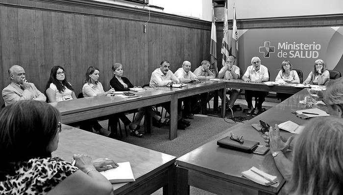 Conferencia de prensa sobre leishmaniasis, ayer en el Ministerio de Salud Pública. Foto: Juan Commitante, Presidencia