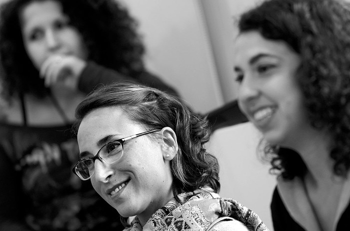 Encuentro de mujeres políticas, ayer, en el teatro Politeama de Canelones. Foto: Pablo Vignali