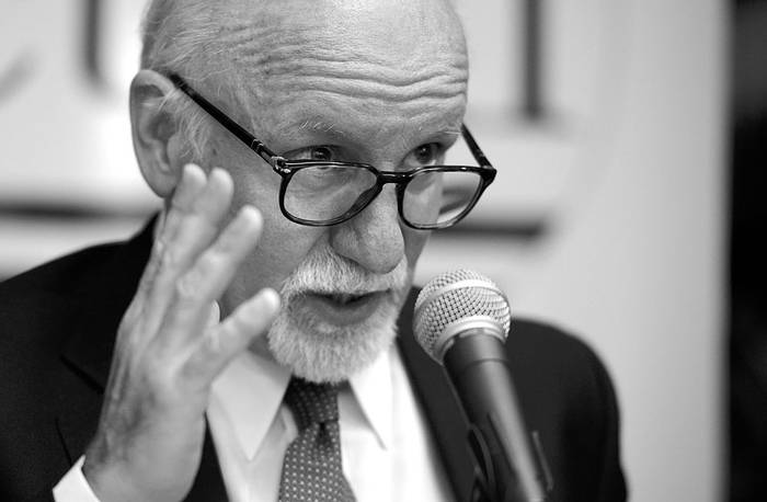 Guillermo Valles, ayer, en la Fundación Konrad Adenauer. Foto: Santiago Mazzarovich