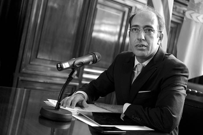 Fabio Maria Galiani, abogado de Uruguay en el juicio en Italia por el Plan Cóndor. Foto: Santiago Mazzarovich (archivo, octubre de 2015)